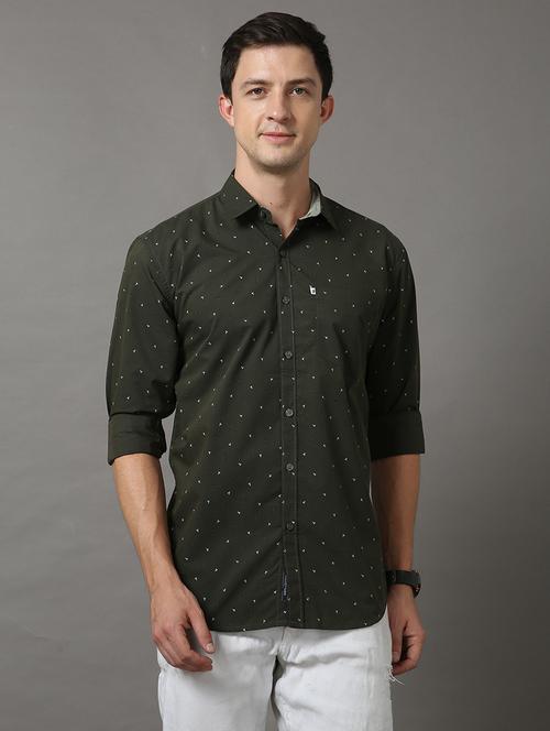 men long sleeves printed casual shirt - 21582454 - Very Small Image - 1