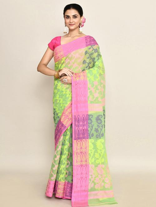 women floral tant saree - 21583378 - Very Small Image - 1