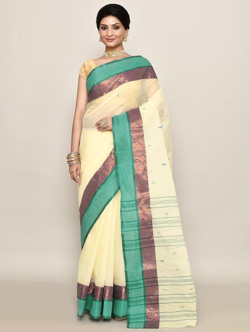 women self design handloom saree - 21583406 - Very Small Image - 1