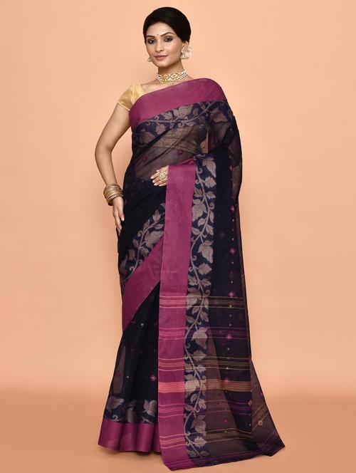women self design handloom saree - 21583419 - Very Small Image - 1