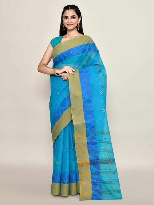 women self design handloom saree - 21583421 - Very Small Image - 1