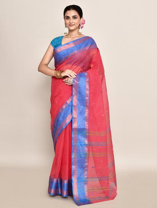 women self design handloom saree - 21583427 - Very Small Image - 1