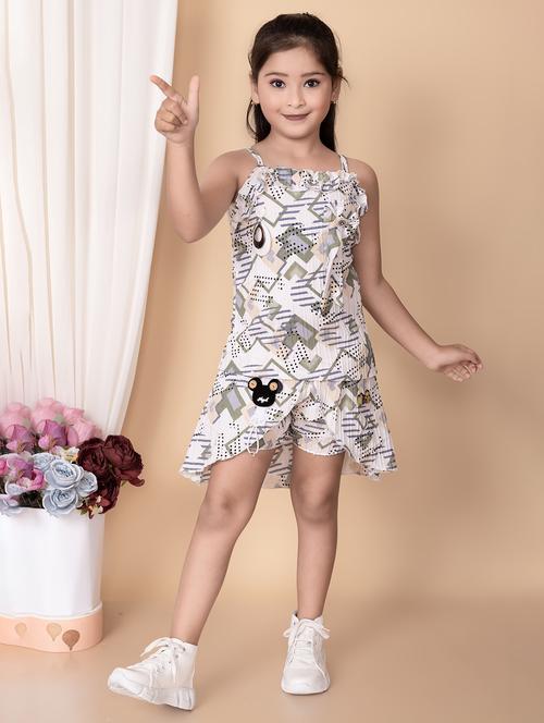 girls printed sleeveless playsuit - 21583685 - Very Small Image - 1