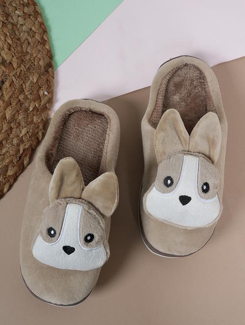 women khaki slippers flip flop - 21583883 - Very Small Image - 1