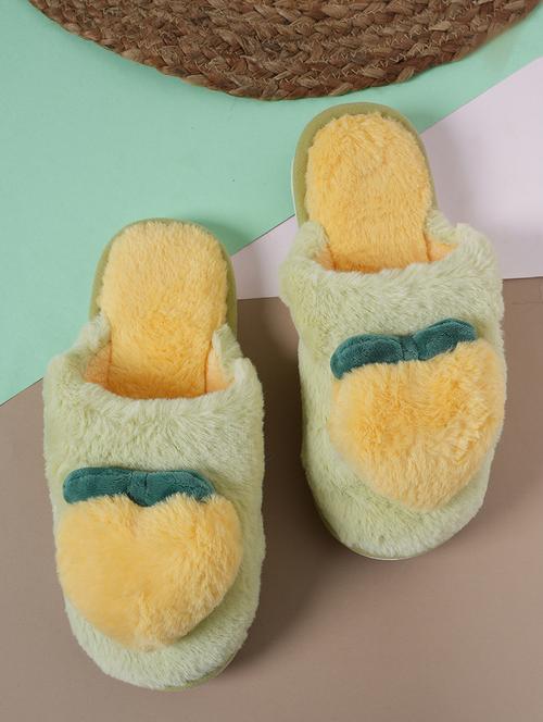 men warm fur slip on slipper - 21584004 - Very Small Image - 1