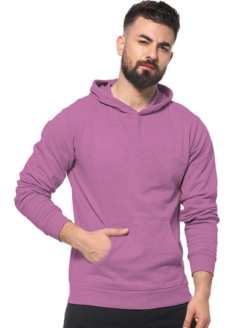 men solid long sleeve hooded sweatshirt - 21584074 - Very Small Image - 1