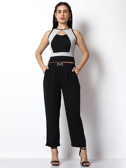 women color block top and palazzo co-ord set - 21584262 - Very Small Image - 1