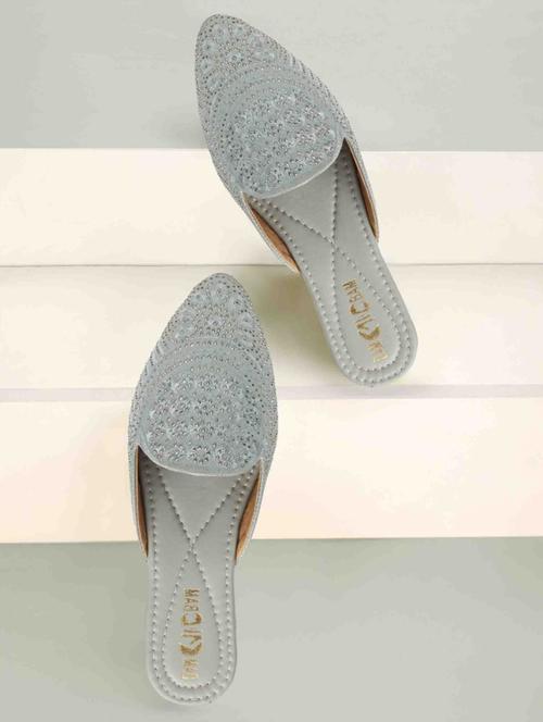 women embellished slip on mules - 21586434 - Very Small Image - 1