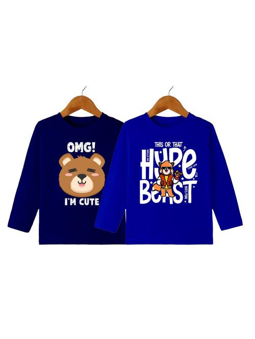 kids pack of 2 round neck t-shirt - 21589777 - Very Small Image - 1