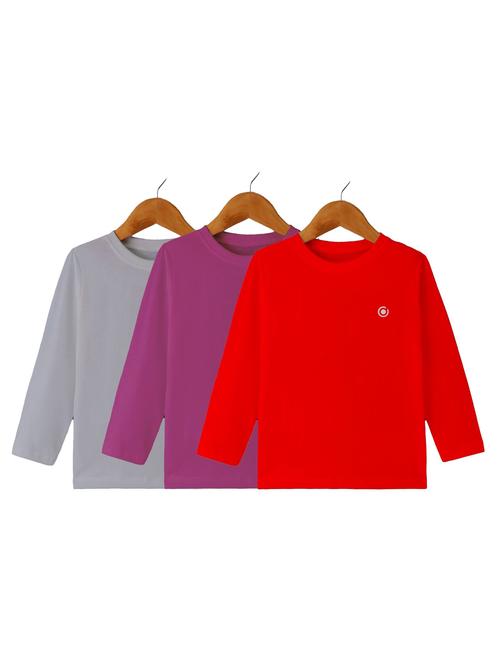 kids pack of 3 round neck t-shirt - 21589904 - Very Small Image - 1