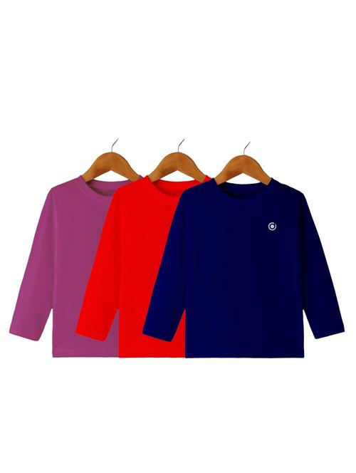 kids pack of 3 round neck t-shirt - 21589918 - Very Small Image - 1
