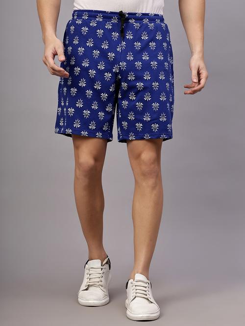 men blue printed short - 21590199 - Very Small Image - 1