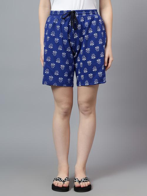 women blue printed regular short - 21591357 - Very Small Image - 1