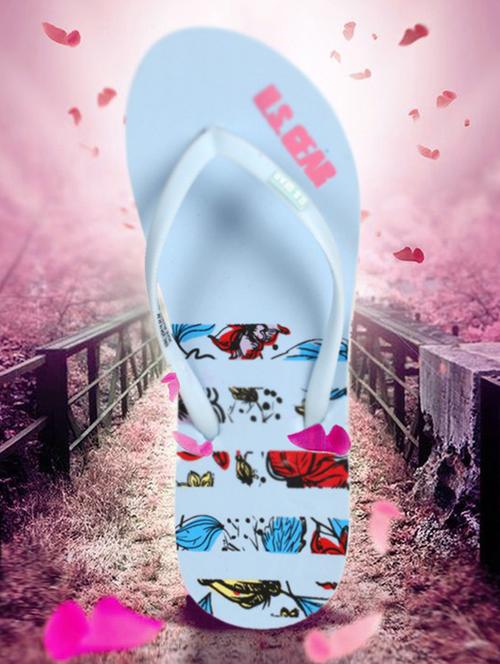 women light blue slippers flip flop - 21591469 - Very Small Image - 1