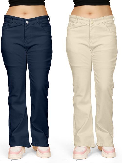 women pack of 2 plain denim jeans - 21591813 - Very Small Image - 1