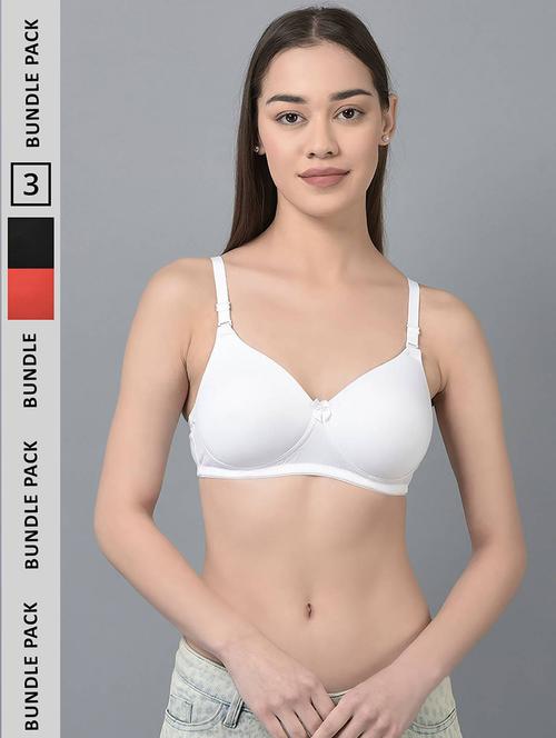 women solid full coverage everyday bra combo - 21592932 - Very Small Image - 1