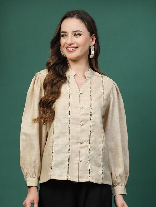 women self design long sleeves shirt - 21594739 - Very Small Image - 1
