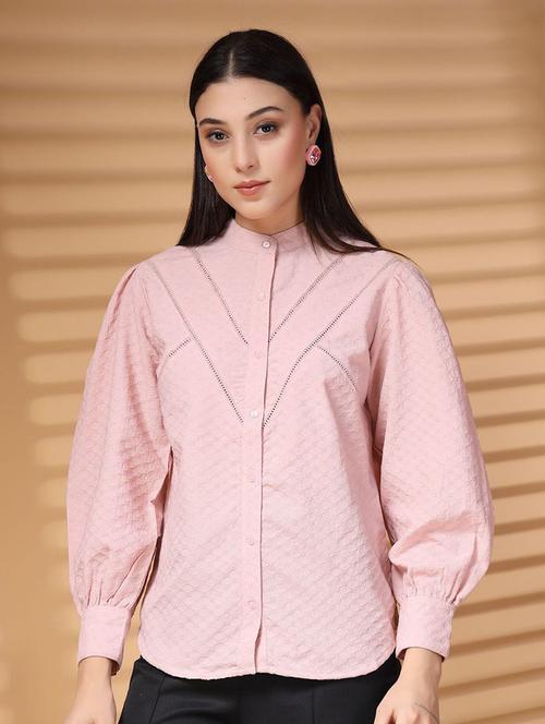 women long sleeve self-designed regular shirt - 21594854 - Very Small Image - 1