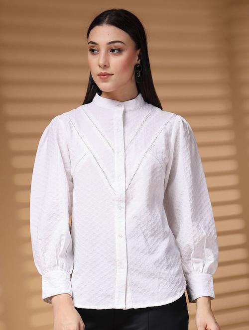 women long sleeve self-designed regular shirt - 21594855 - Very Small Image - 1