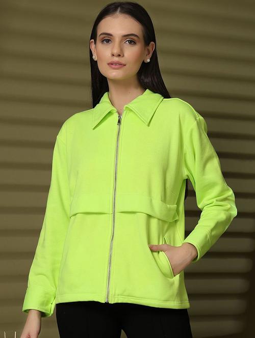 women solid long sleeves jacket - 21595805 - Very Small Image - 1