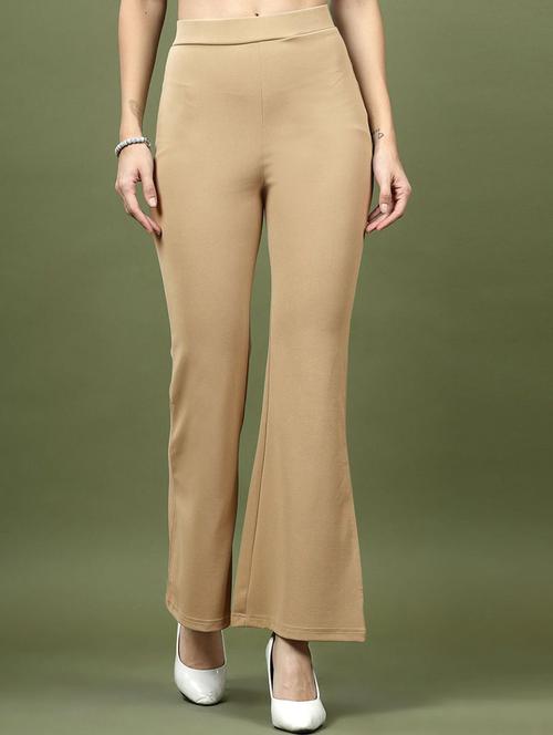 women mid-rise solid bootcut trouser - 21595911 - Very Small Image - 1