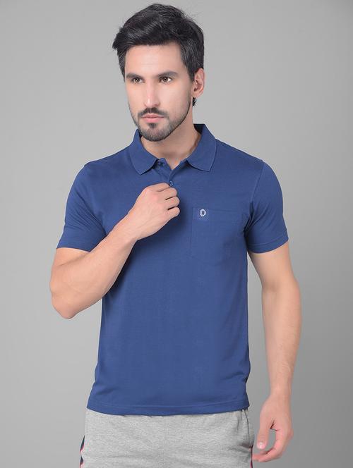 men solid slim fit polo t-shirt - 21597314 - Very Small Image - 1