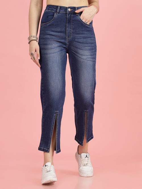 women solid straight fit jeans - 21597904 - Very Small Image - 1