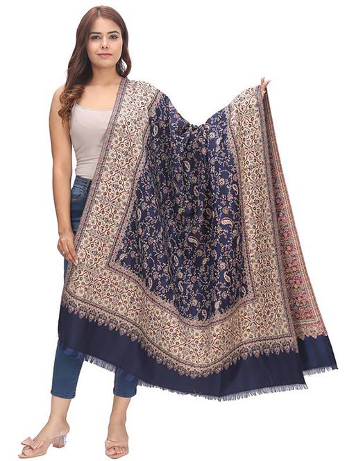 elegant women's shawl with intricate traditional patterns - 21598750 - Very Small Image - 1