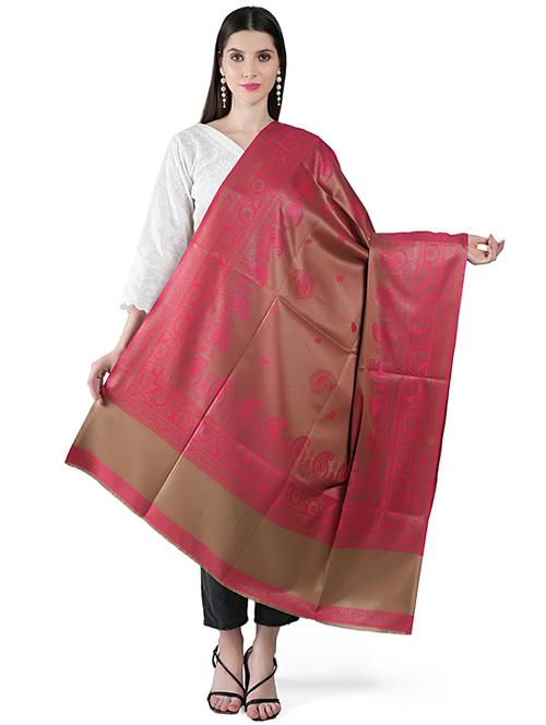 elegant women's shawl with intricate traditional patterns - 21598775 - Very Small Image - 1