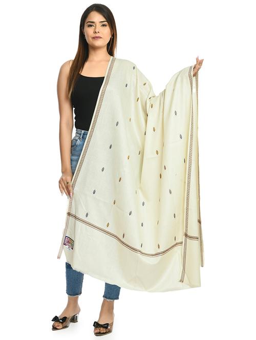 elegant women's self design shawl - 21598787 - Very Small Image - 1
