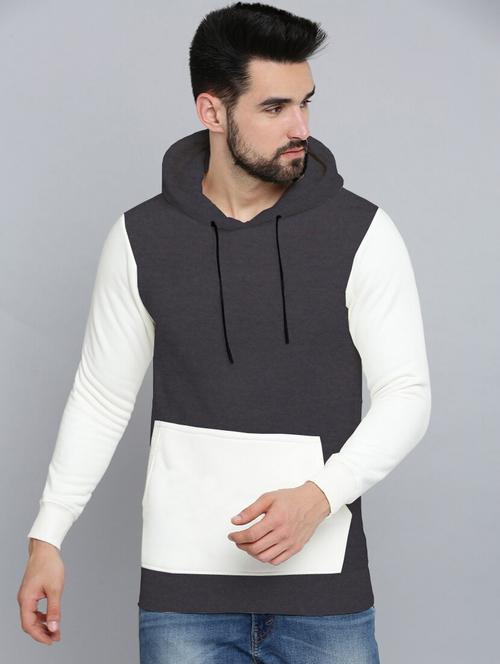 men long sleeves color block sweatshirt - 21599406 - Very Small Image - 1
