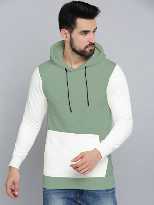 men long sleeves color block sweatshirt - 21599409 - Very Small Image - 1