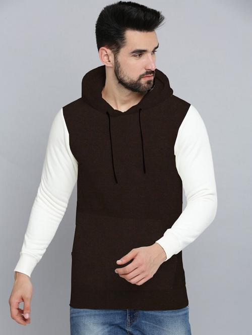 men long sleeves color block sweatshirt - 21599440 - Very Small Image - 1