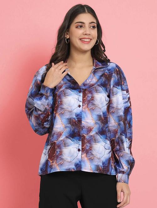 women printed regular fit long sleeve shirt - 21599625 - Very Small Image - 1