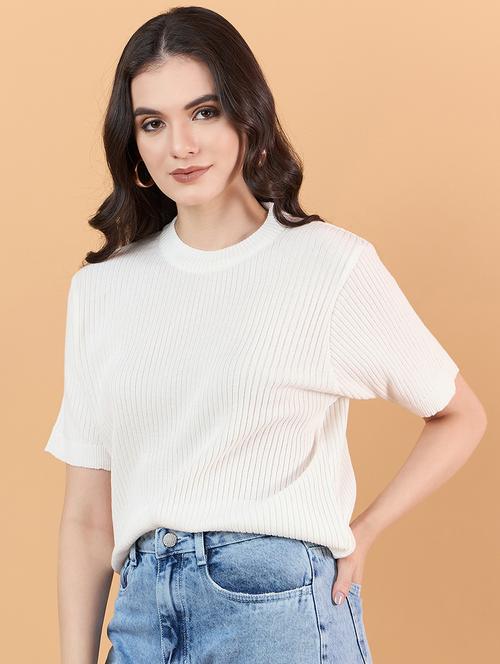 women self design short sleeve t-shirt - 21600742 - Very Small Image - 1