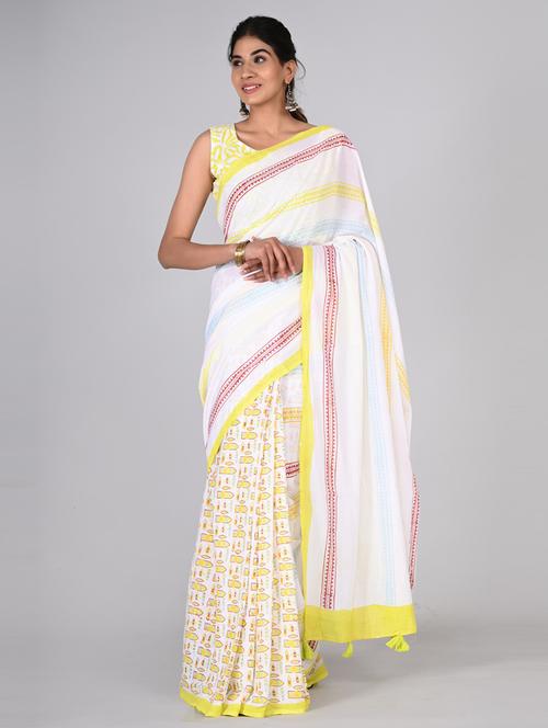 women printed handloom saree - 21600798 - Very Small Image - 1