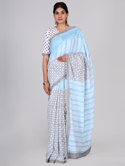 women printed handloom saree - 21600828 - Very Small Image - 1