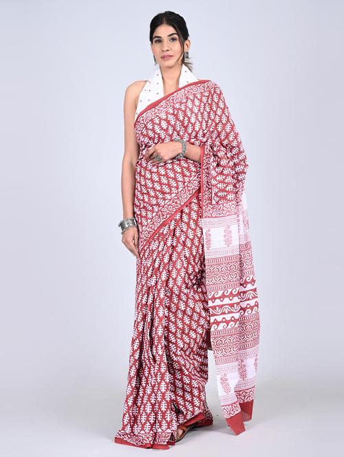 women printed handloom saree - 21600832 - Very Small Image - 1