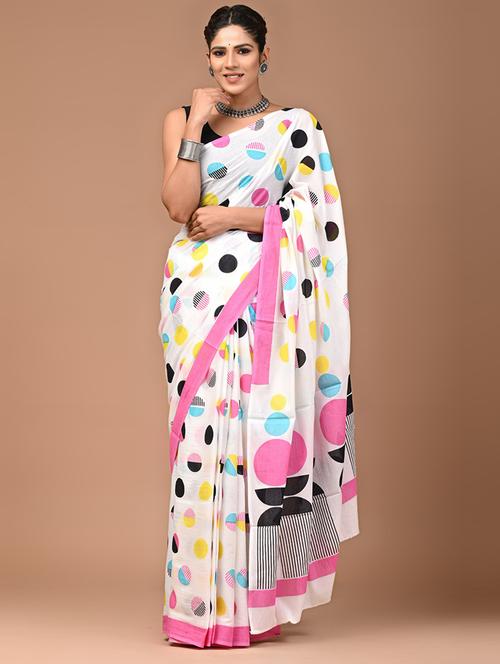women printed handloom saree - 21600906 - Very Small Image - 1