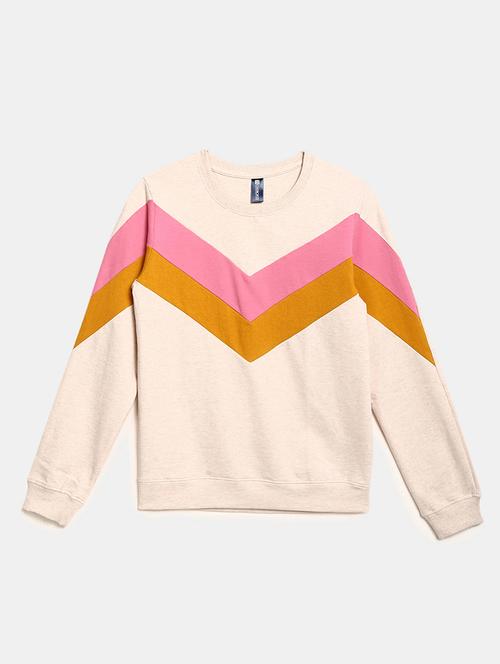 kids color block long sleeve sweatshirt - 21601088 - Very Small Image - 1