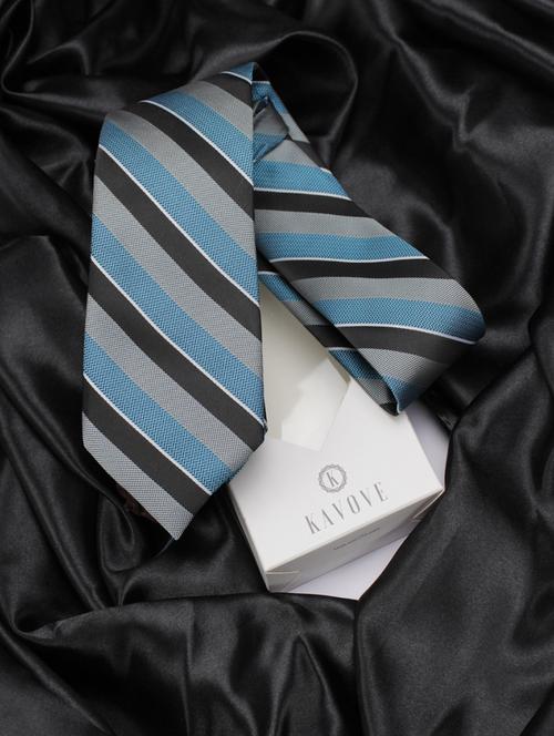 men striped sophisticated stylish tie - 21606114 - Very Small Image - 1