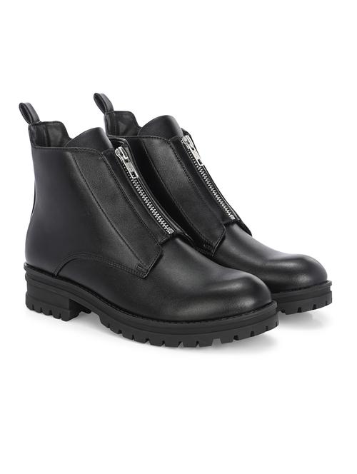 women solid detailed ankle boots - 21613370 - Very Small Image - 1