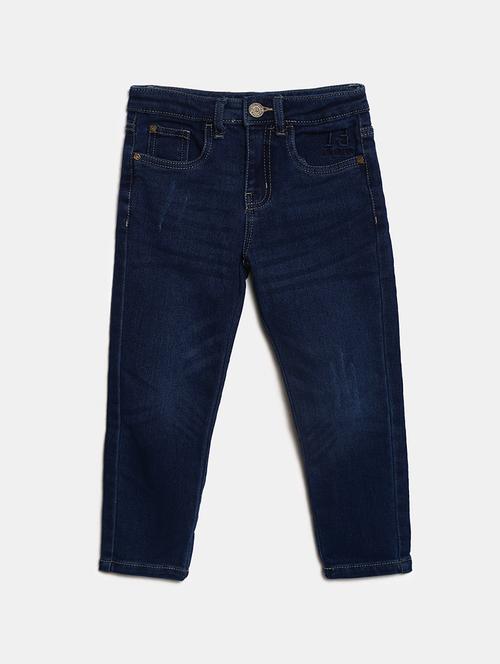 boys solid mid rise jeans - 21613377 - Very Small Image - 1