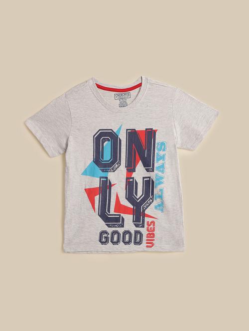 boys short sleeve typographic printed t-shirt - 21613399 - Very Small Image - 1
