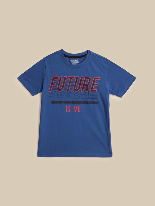 boys front print short sleeve t-shirt - 21613409 - Very Small Image - 1