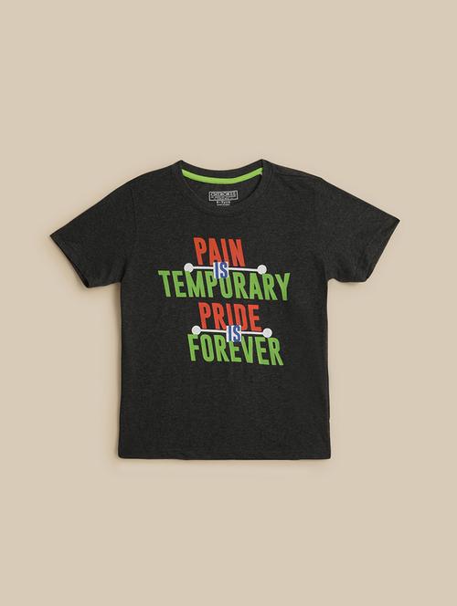 boys front print short sleeve t-shirt - 21613414 - Very Small Image - 1