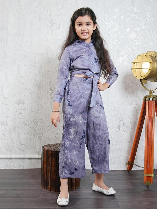 girls tie & dye full length co-ords set - 21613906 - Very Small Image - 1