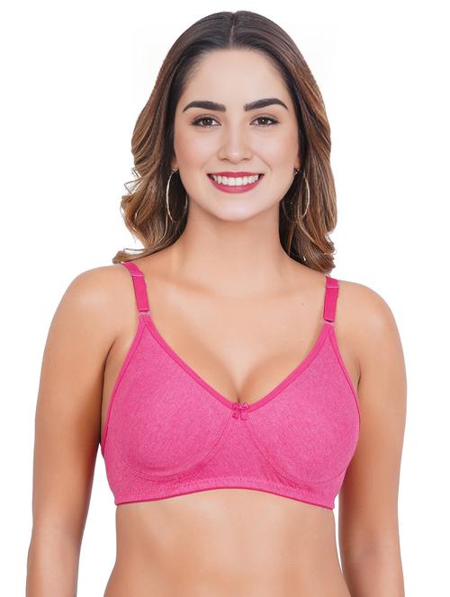 women solid full coverage t-shirt bra - 21614129 - Very Small Image - 1