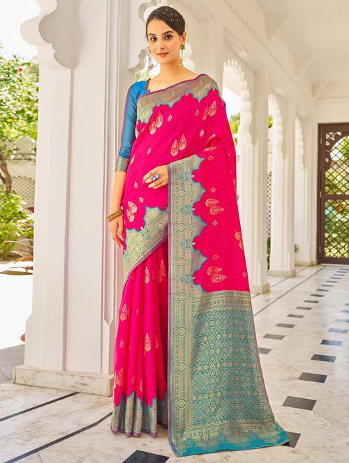 women self design banarasi saree - 21614243 - Very Small Image - 1
