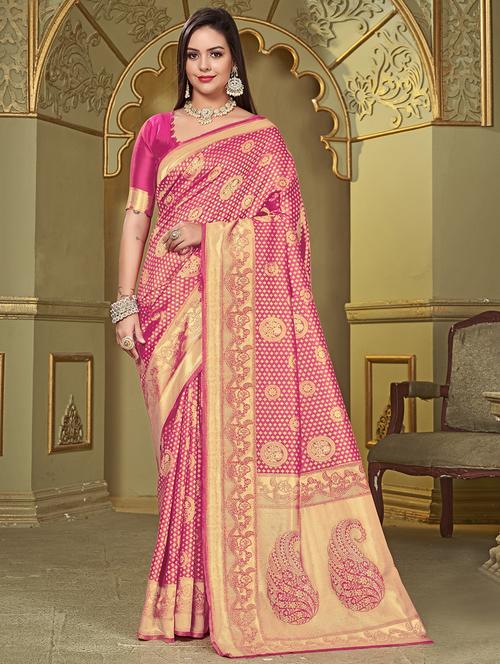 women self design banarasi saree - 21614264 - Very Small Image - 1
